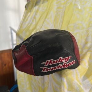 Harley Davidson leather cap